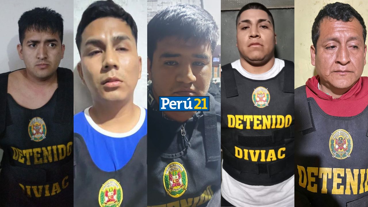 Están involucrados en delitos contra el patrimonio robo agravado con subsecuente muerte, organización criminal y otros. (Fotos: PNP)