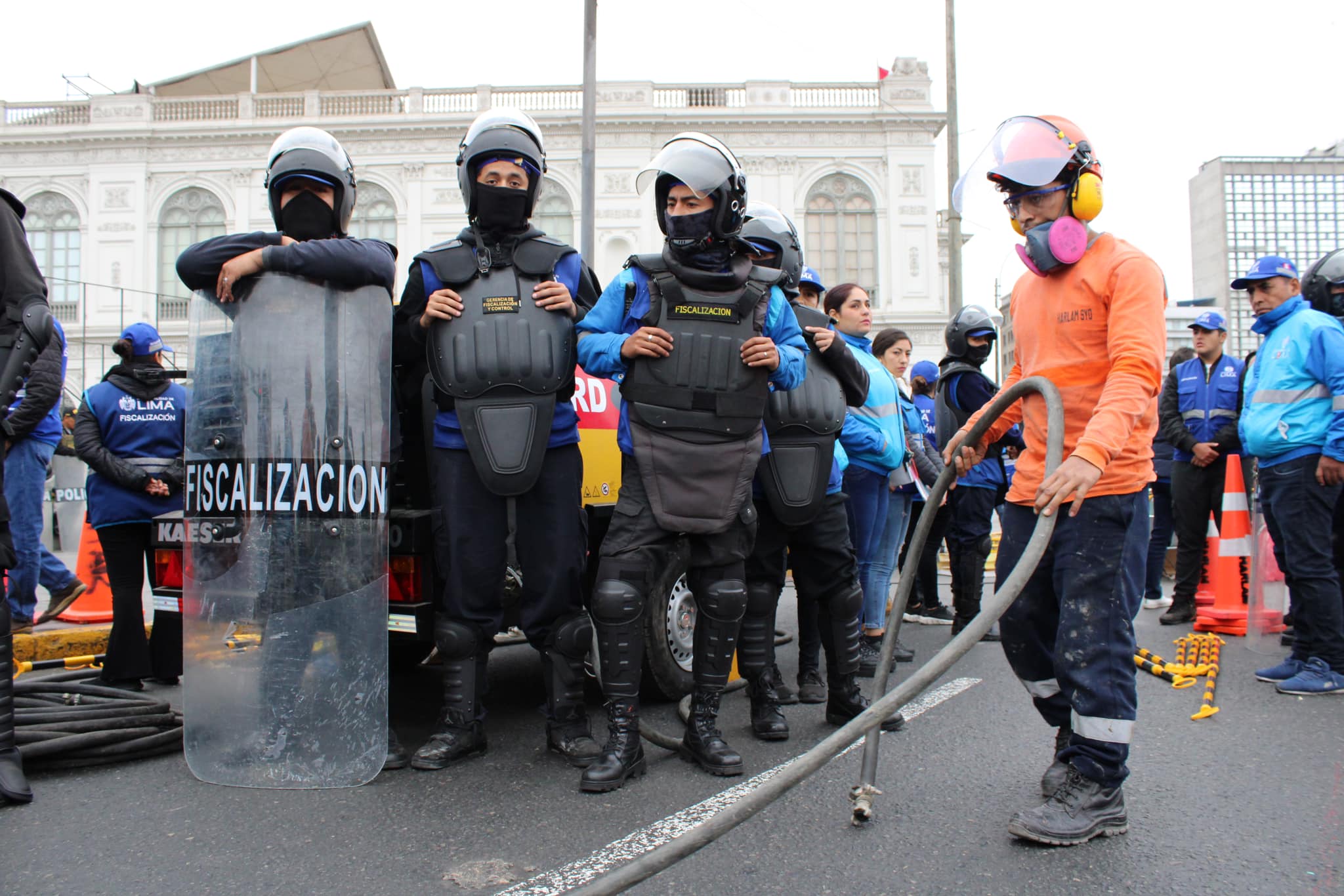 El domingo 7 de julio hubo un enfrentamiento entre agentes de Fiscalización, Serenazgo de la MML y los trabajadores de la concesionaria. (Foto: MML)