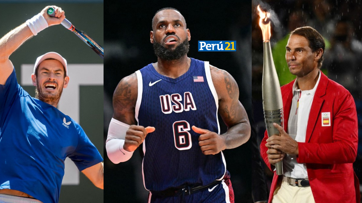 Murray, LeBron y Nadal van por el todo o nada a París 2024 (Fotos: AFP).