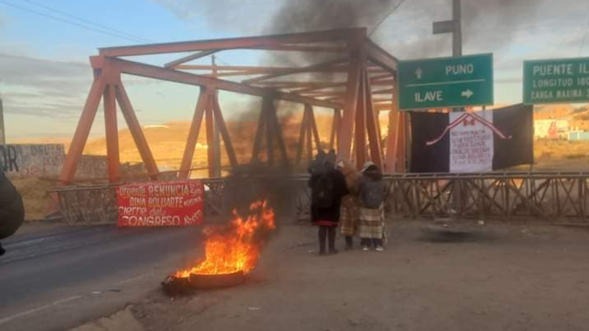 Protestan en Puno contra la gestión de Dina Boluarte. (Foto: Facebook) 