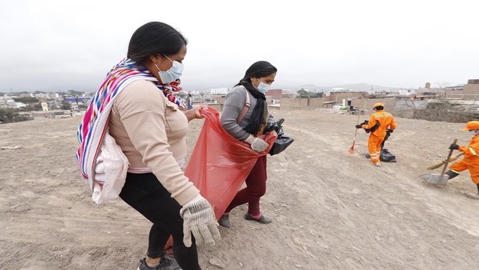 Recolectan más de 220 bolsas de residuos en jornada de limpieza en la Zona Arqueológica Armatambo – Morro Solar 