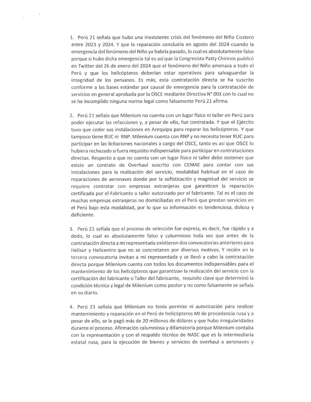 Carta notarial Milenium Veladi Corp