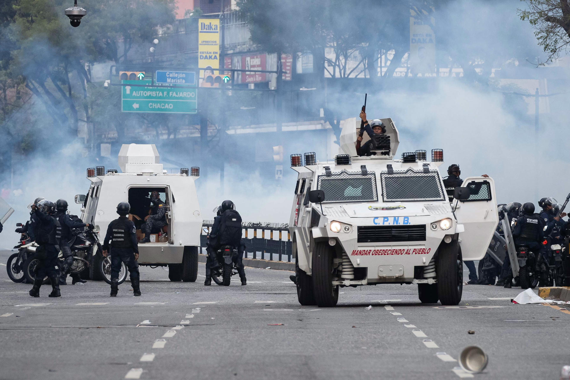 Represión en Venezuela. (EFE)