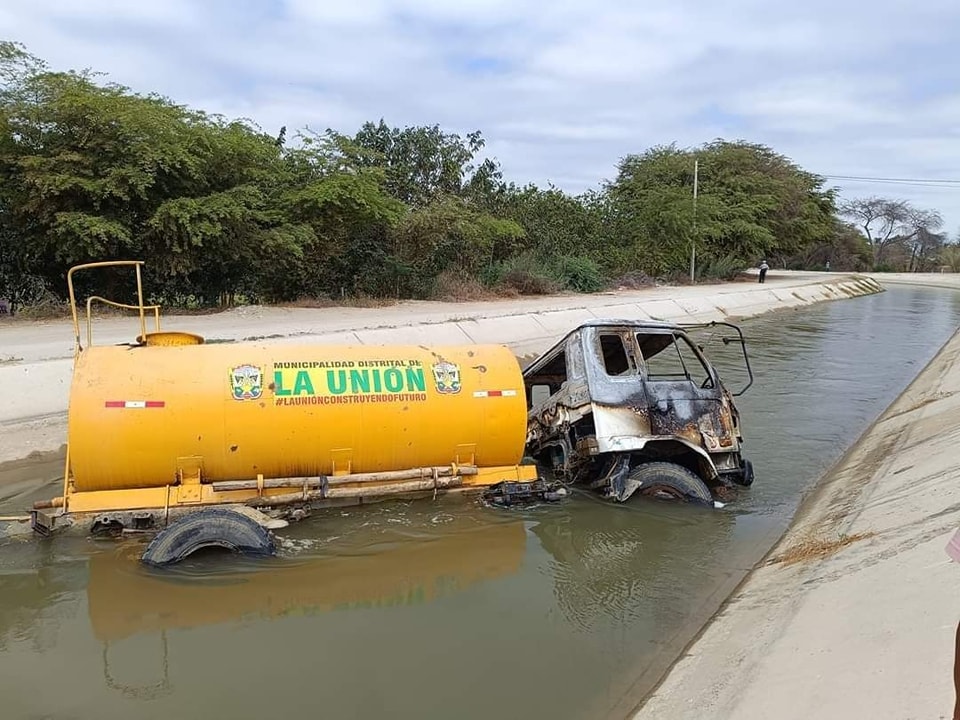 Así quedó el vehículo pesado. (Foto: Difusión)