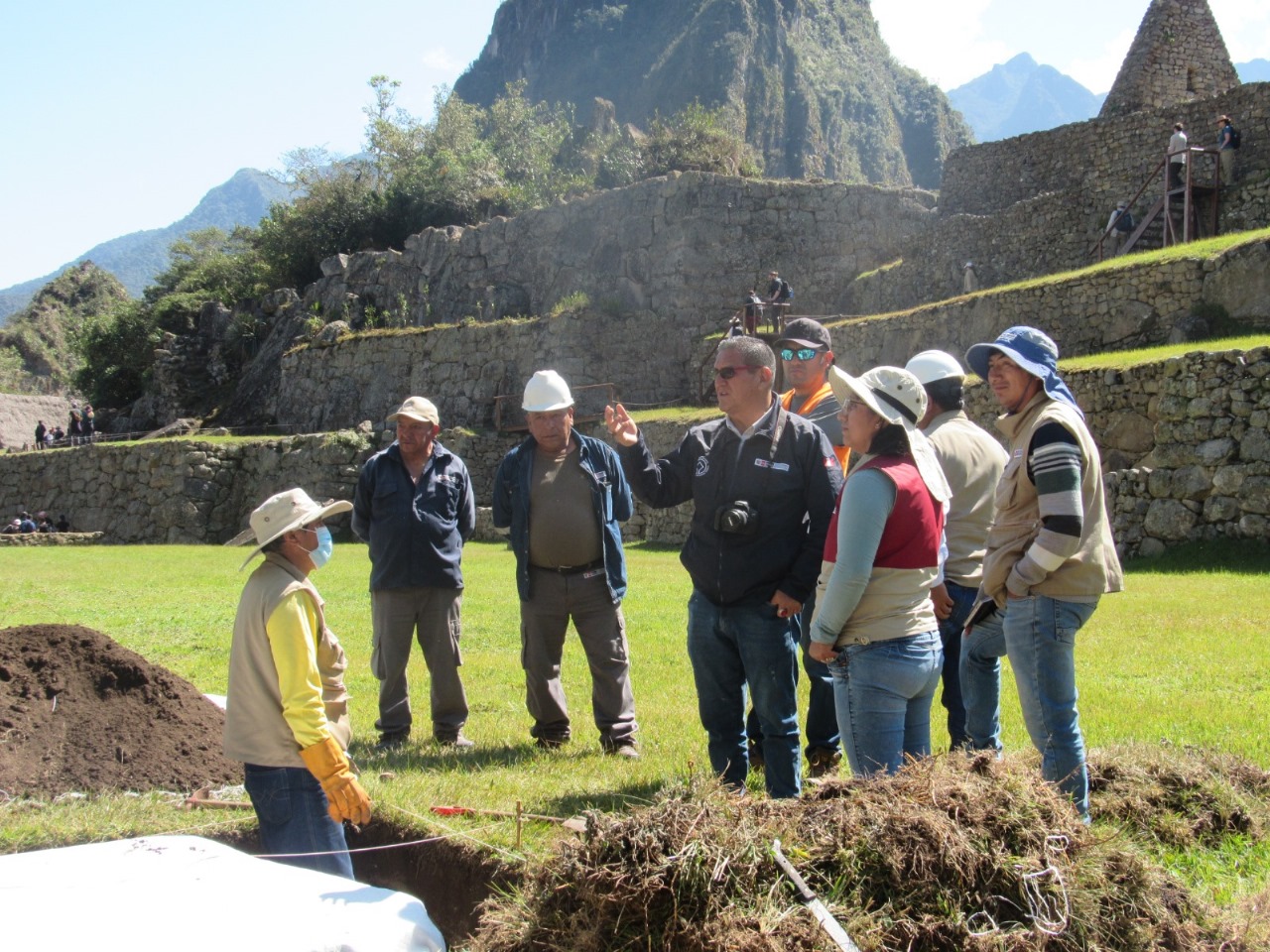 Trabajos arqueológicos en Machu Picchu