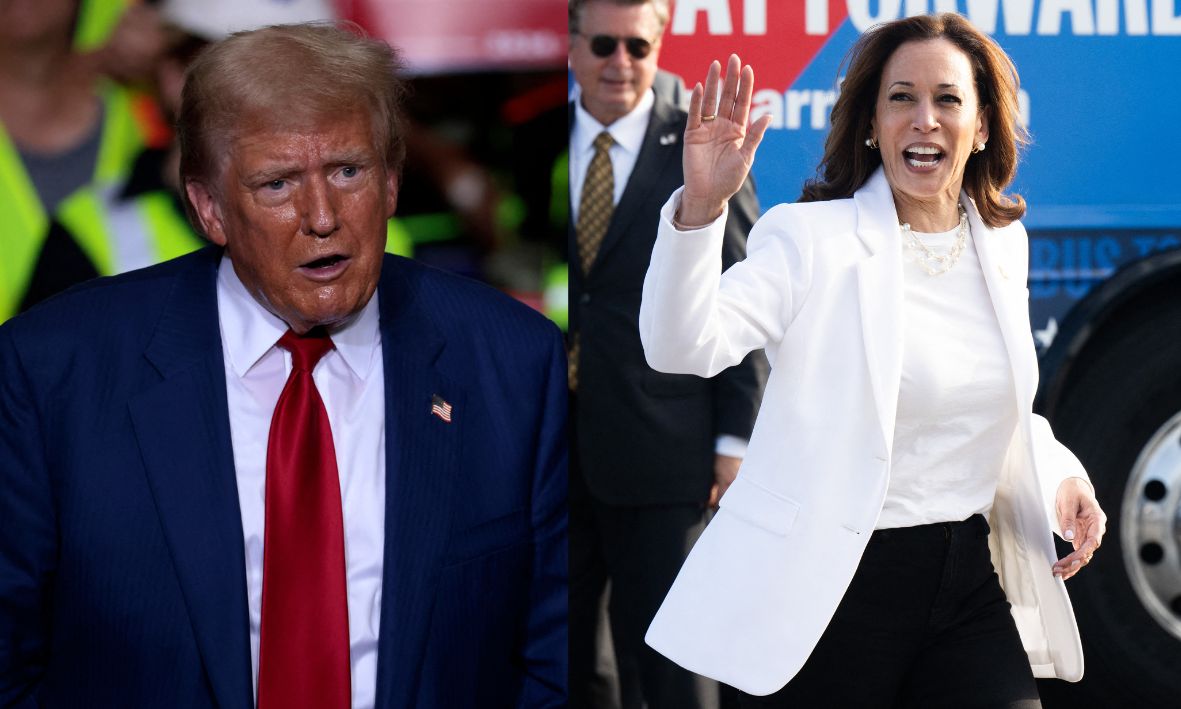 Kamala Harris tiene ventaja sobre Donald Trump (AFP).