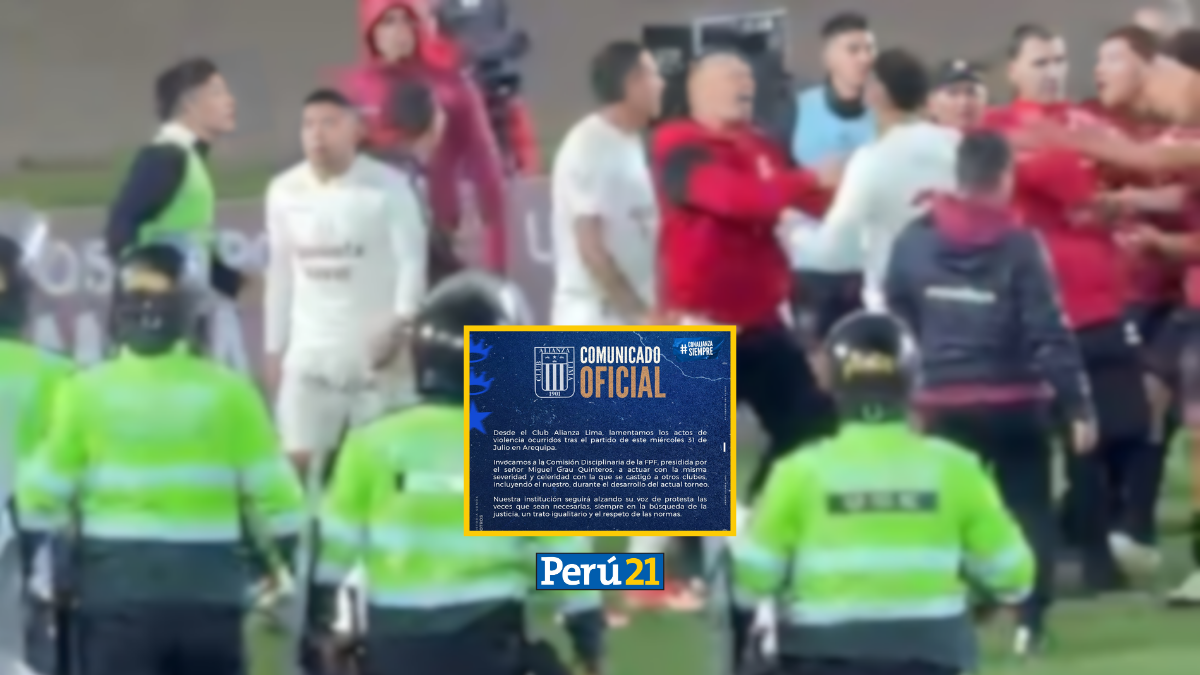 Alianza Lima se pronuncia tras batalla campal entre jugadores de la 'U' y Melgar