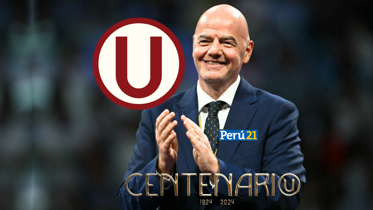 Gianni Infantino saluda a Universitario por sus 100 años (Foto: AFP).