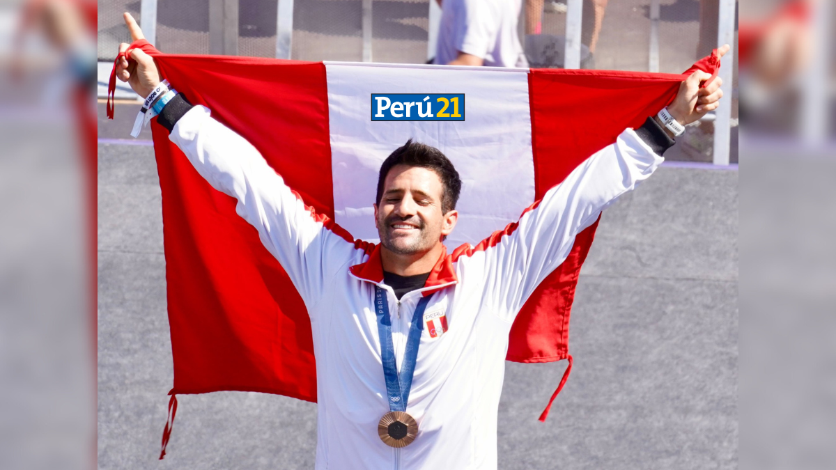 Stefano Peschiera marchó en el desfile de campeones de París 2024 (Foto: IPD).