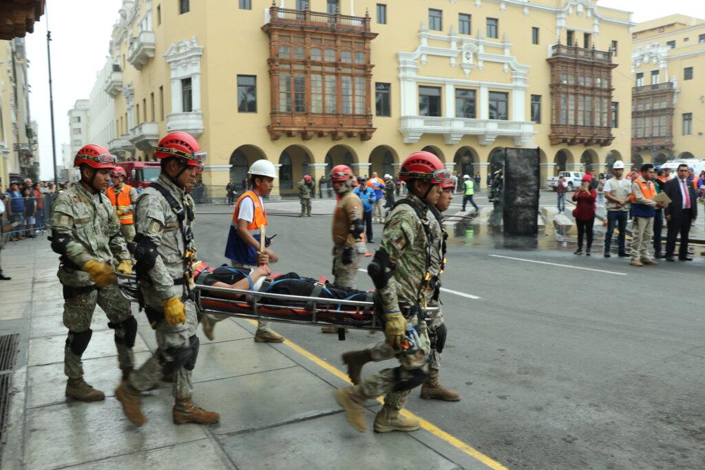 Sismo Multipeligro en la Plaza de Armas de Lima. (Foto: Autoridad del Proyecto Costa Verde)