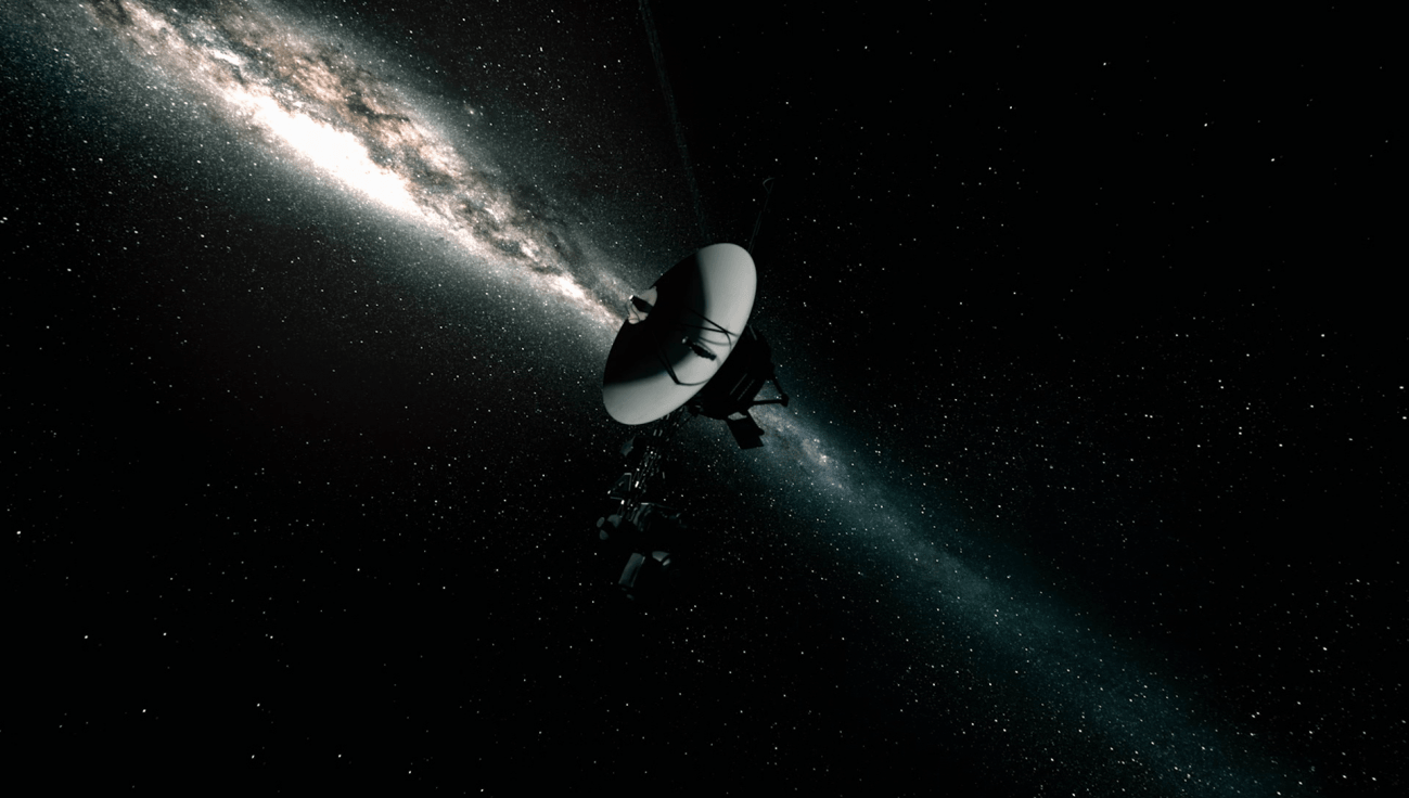 as sondas Voyager 1 y 2 fueron lanzadas en 1977 para aprovechar una rara alineación planetaria.