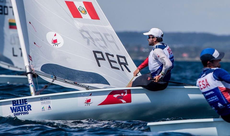 Stefano Peschiera en París 2024 (Foto: Sailing Energy).