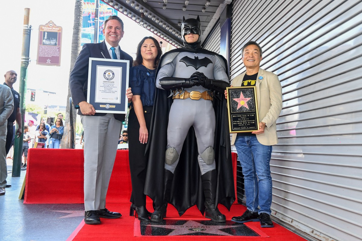 Batman recibió su estrella en el Paseo de la Fama de Hollywood.