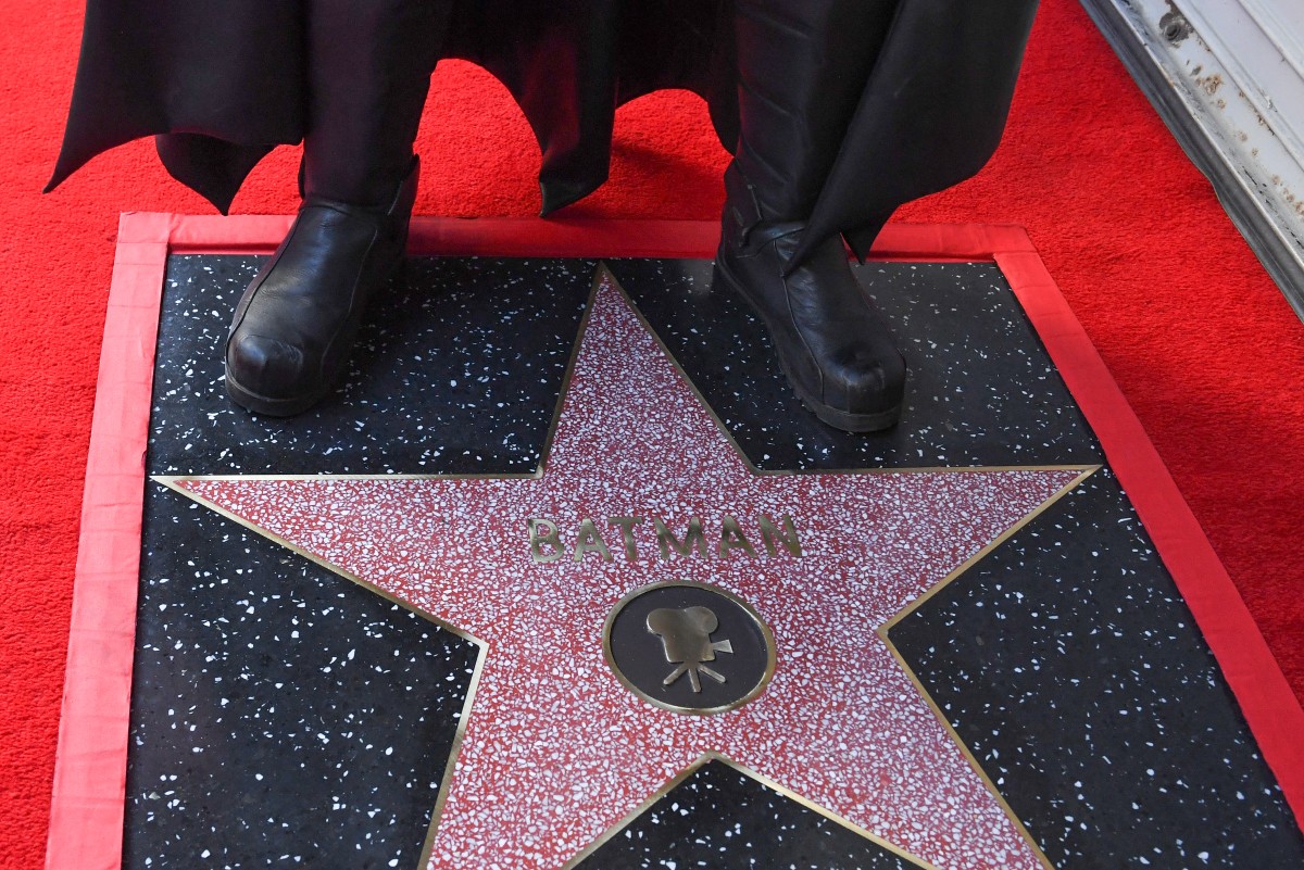 Batman recibió su estrella en el Paseo de la Fama de Hollywood.