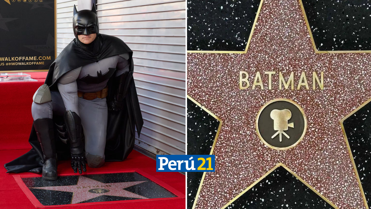 Batman recibió su estrella en el Paseo de la Fama de Hollywood.