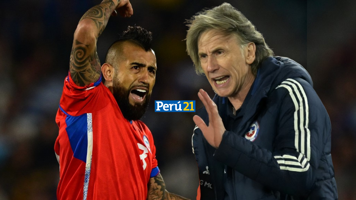 Arturo Vidal y Ricardo Gareca en la Selección de Chile