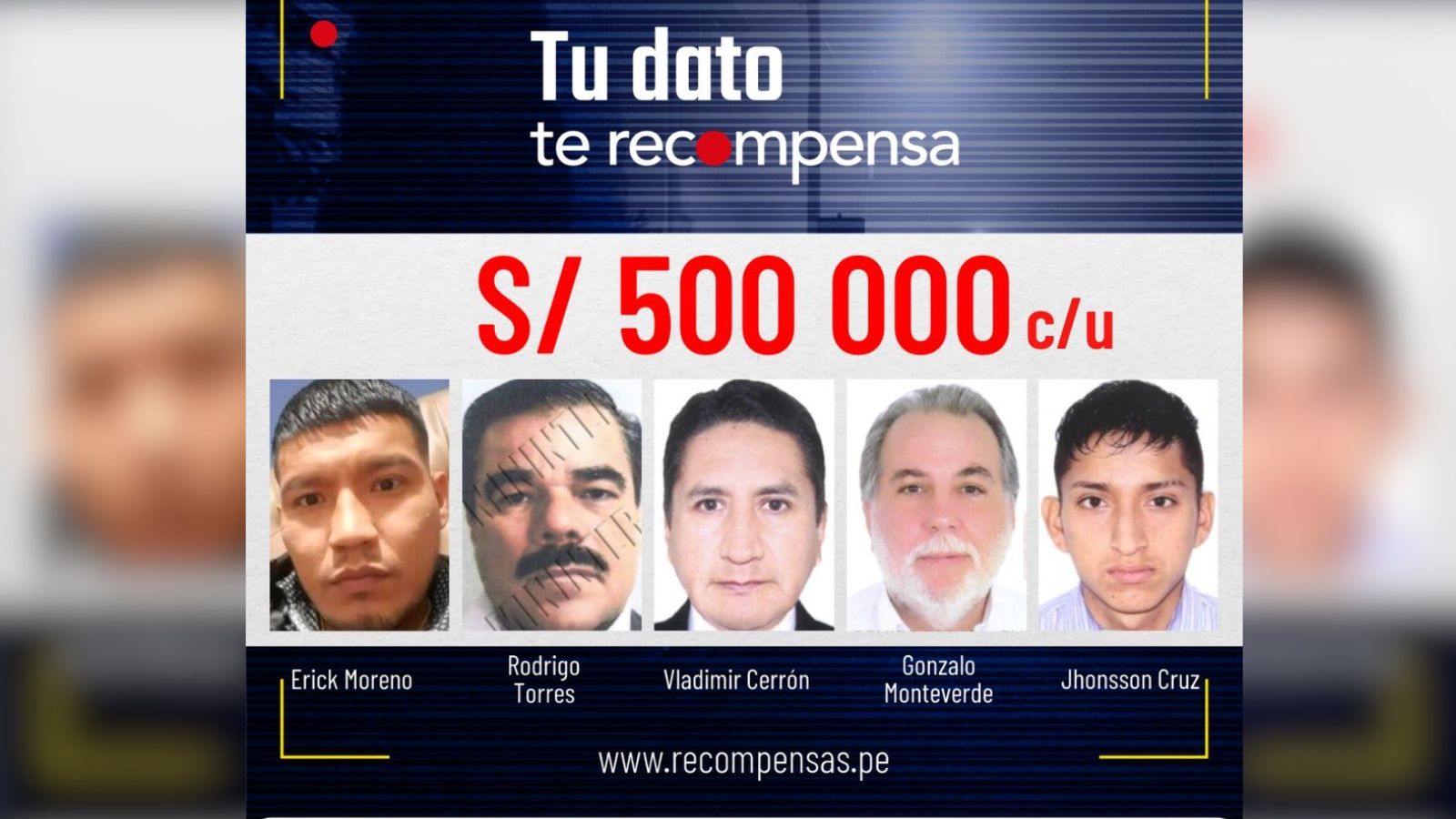 Buscados por la justicia.