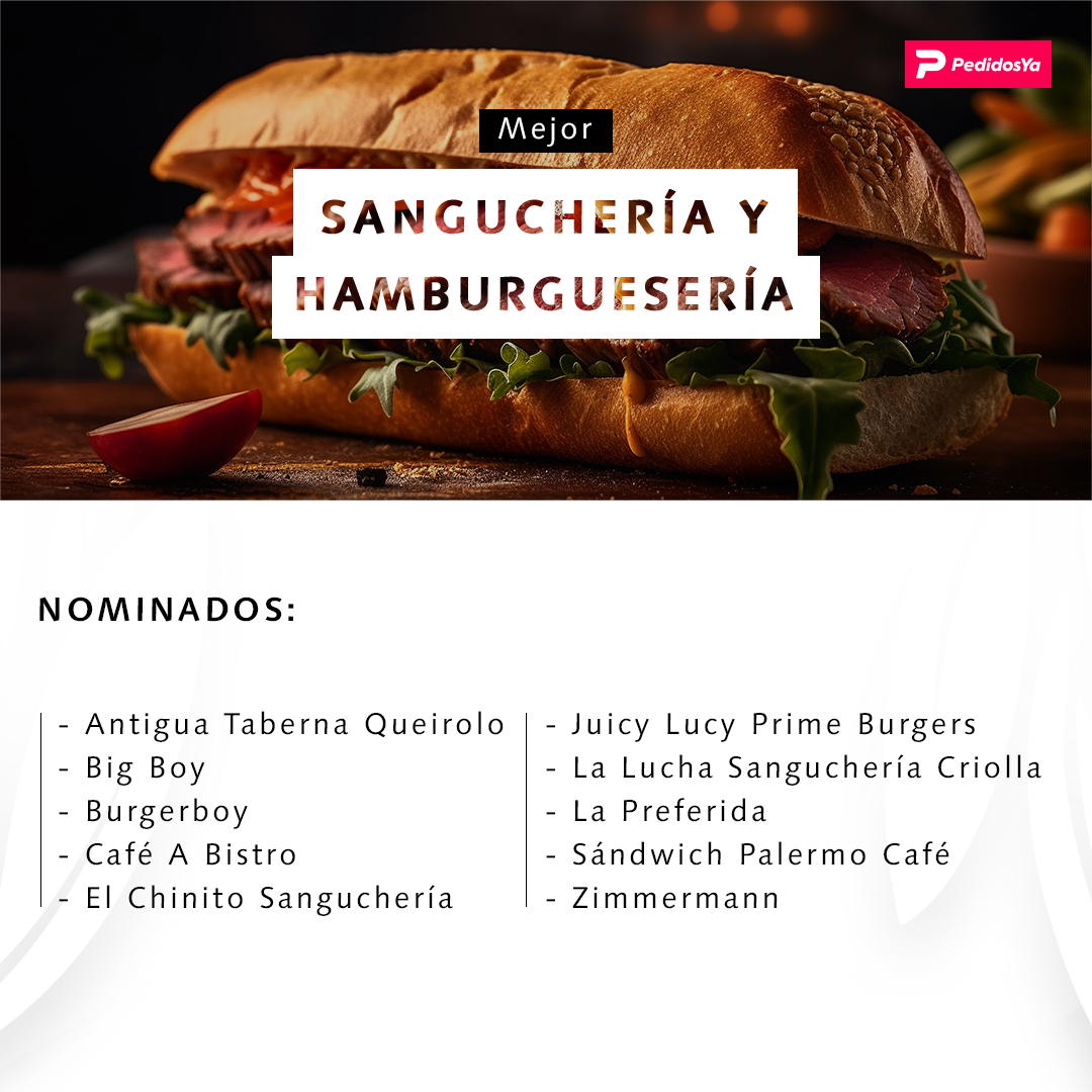 Mejor sanguchería y hamburguesería