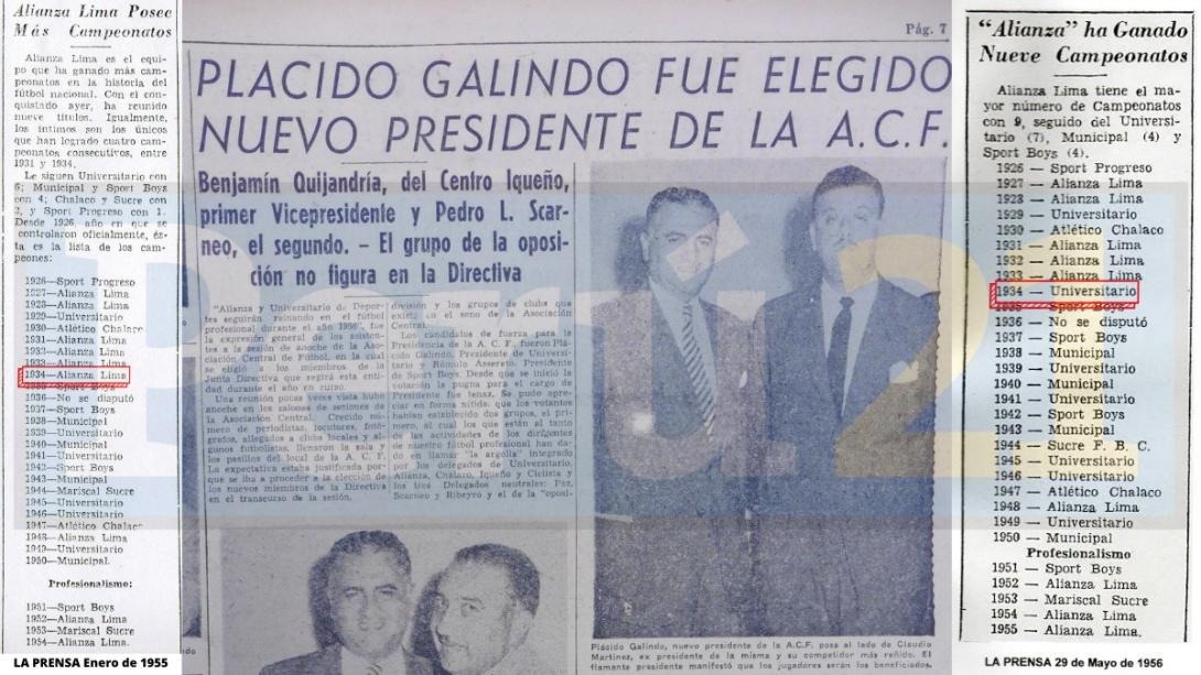 ¿Cuándo cambió de equipo el título de 1934 del fútbol peruano?