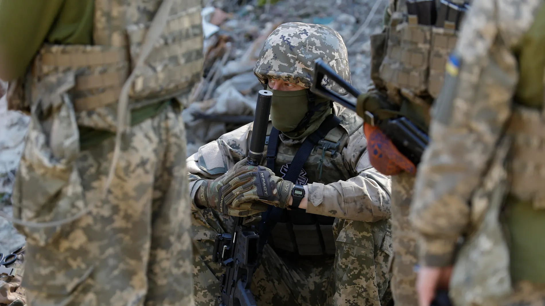 Soldado ucraniano. Foto: EFE