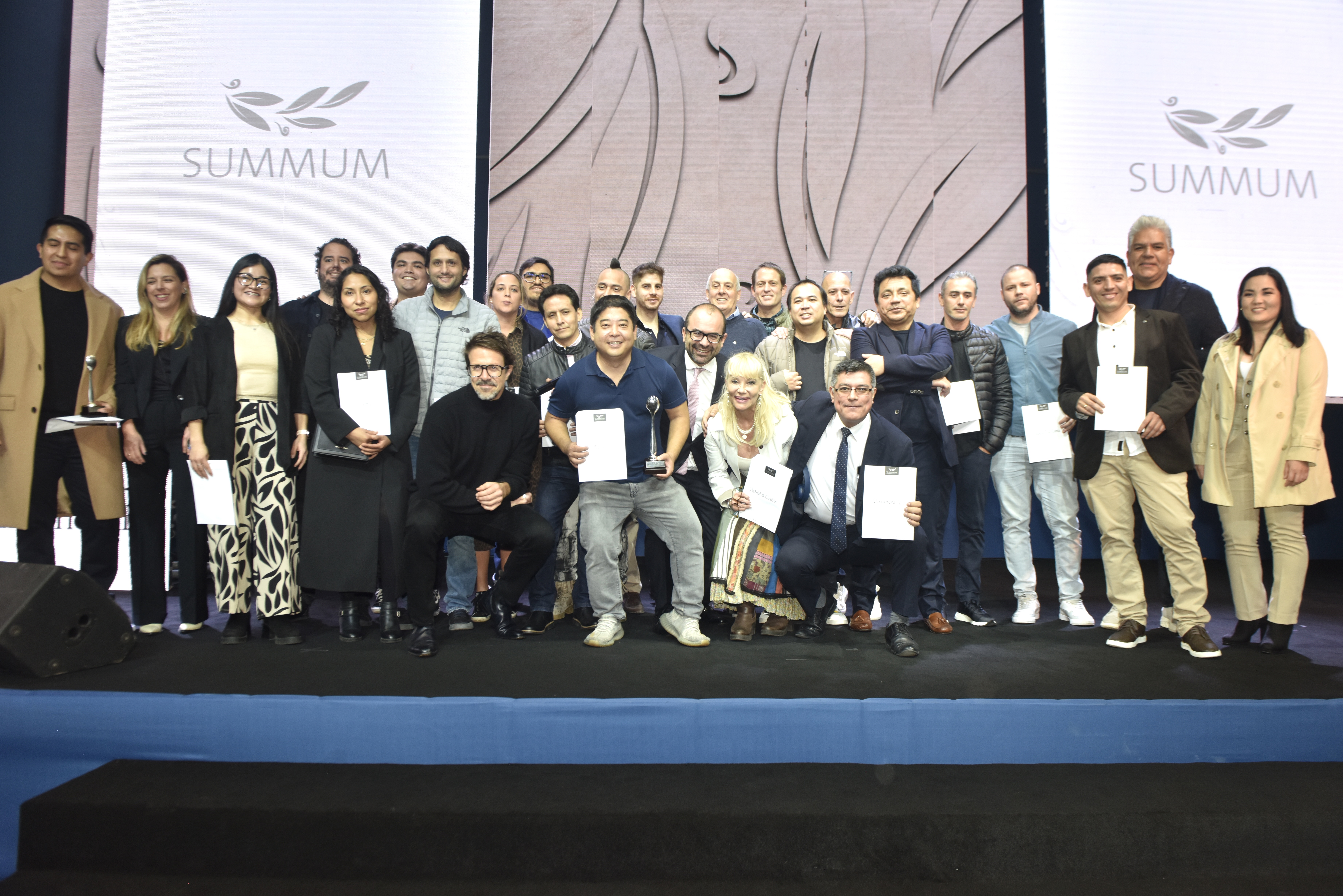 Chefs ganadores en los Premios Summum (Javier Zapata)