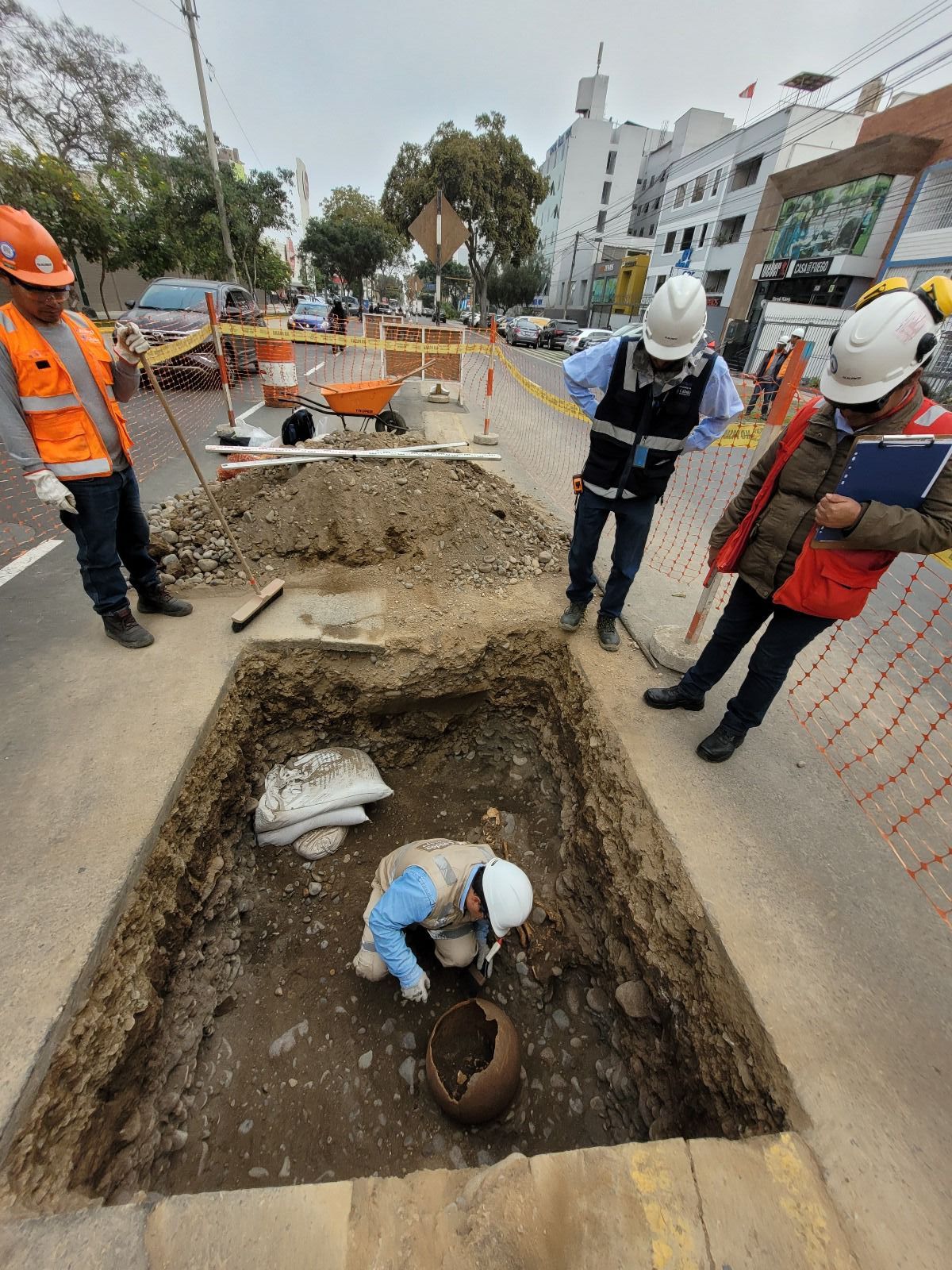 Hallazgo arqueológico en Miraflores