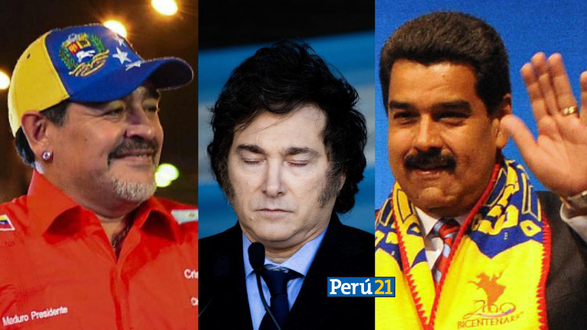 Maradona, Milei y Maduro