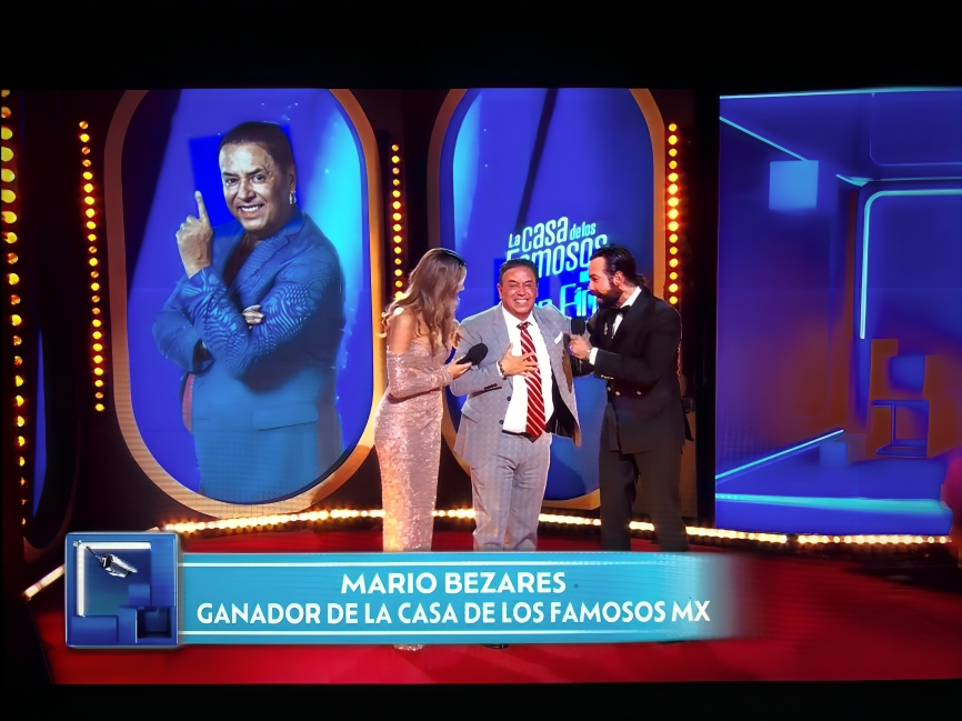 Mario Bezares no podía creer que era el ganador de 'La Casa de los Famosos'.