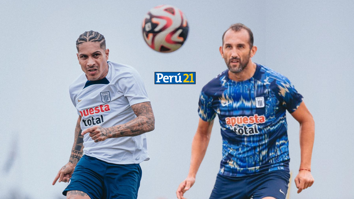 Paolo Guerrero y Hernán Barcos en Alianza Lima (Fotos AL).