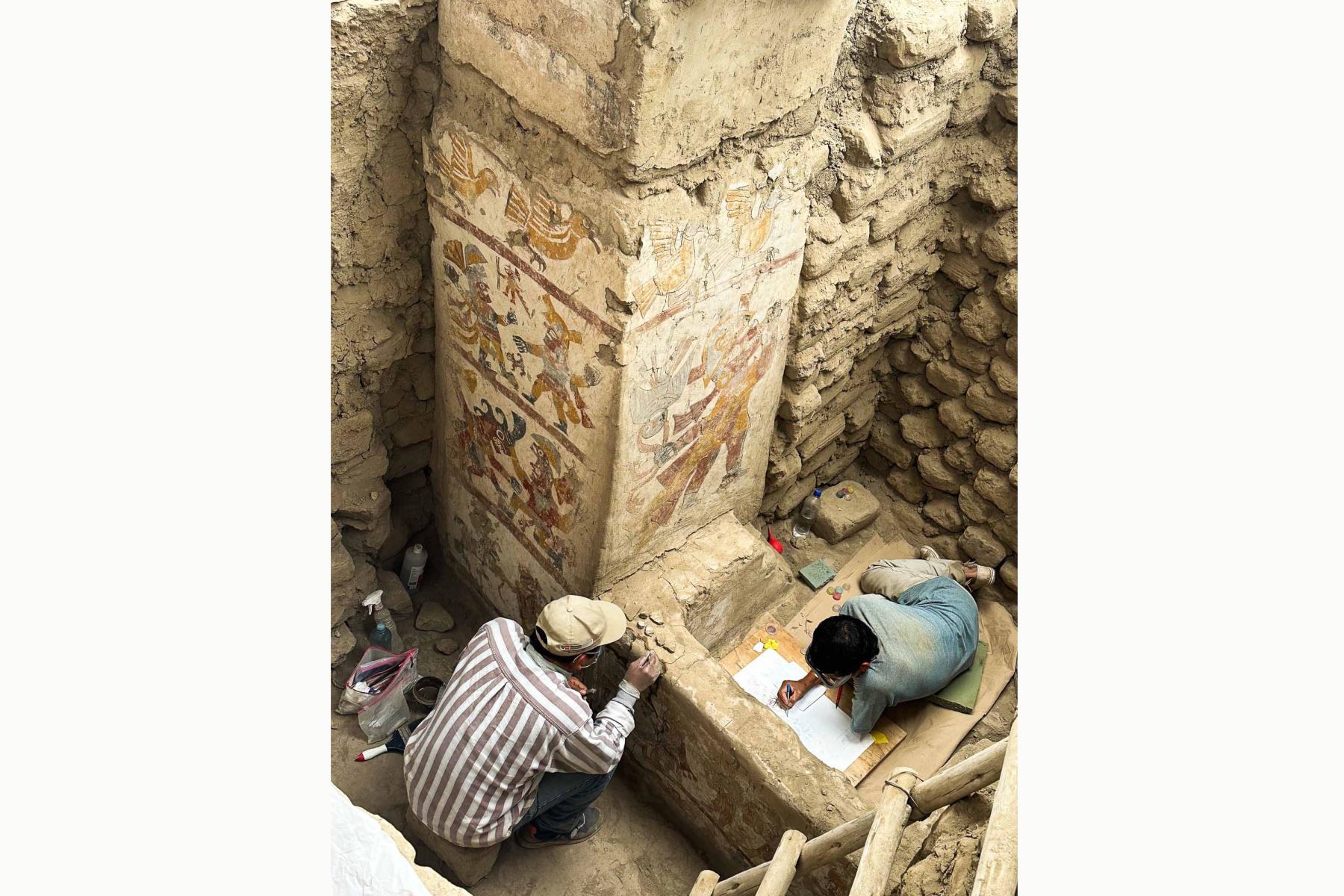 Trono de la mujer mochica en Pañamarca (Foto Lisa Trever)