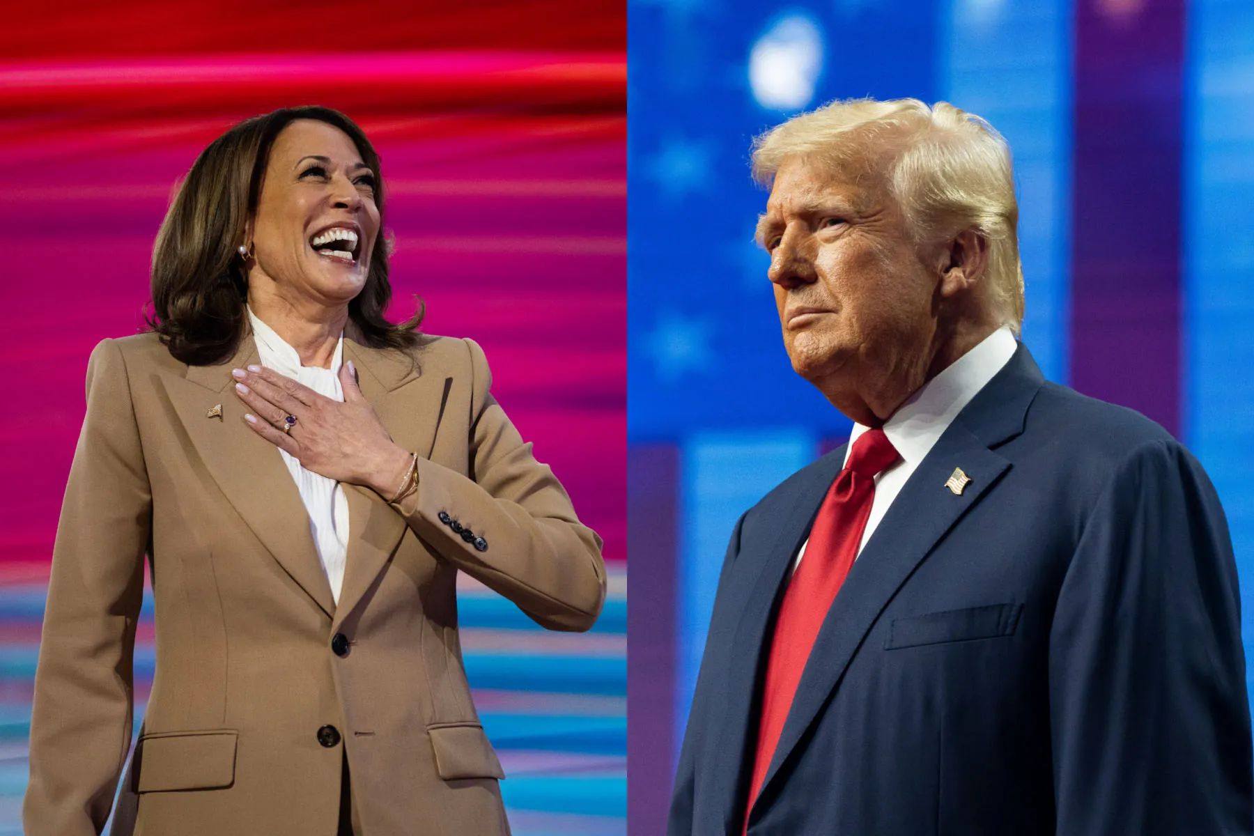 Donald Trump y Kamala Harris discutieron en el debate presidencial.