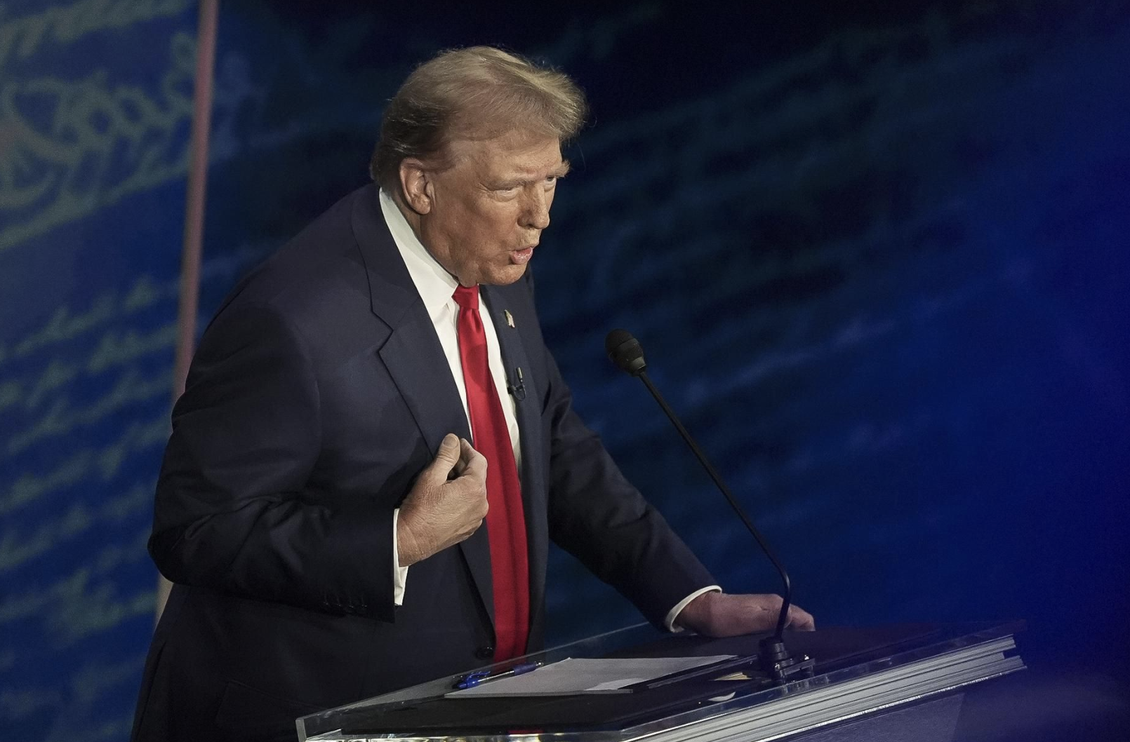 Trump asegura que ganó el debate. Foto: EFE