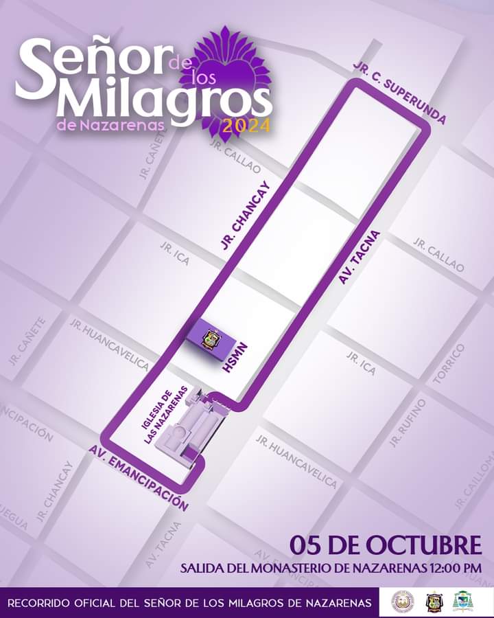 Recorrido Señor de los Milagros