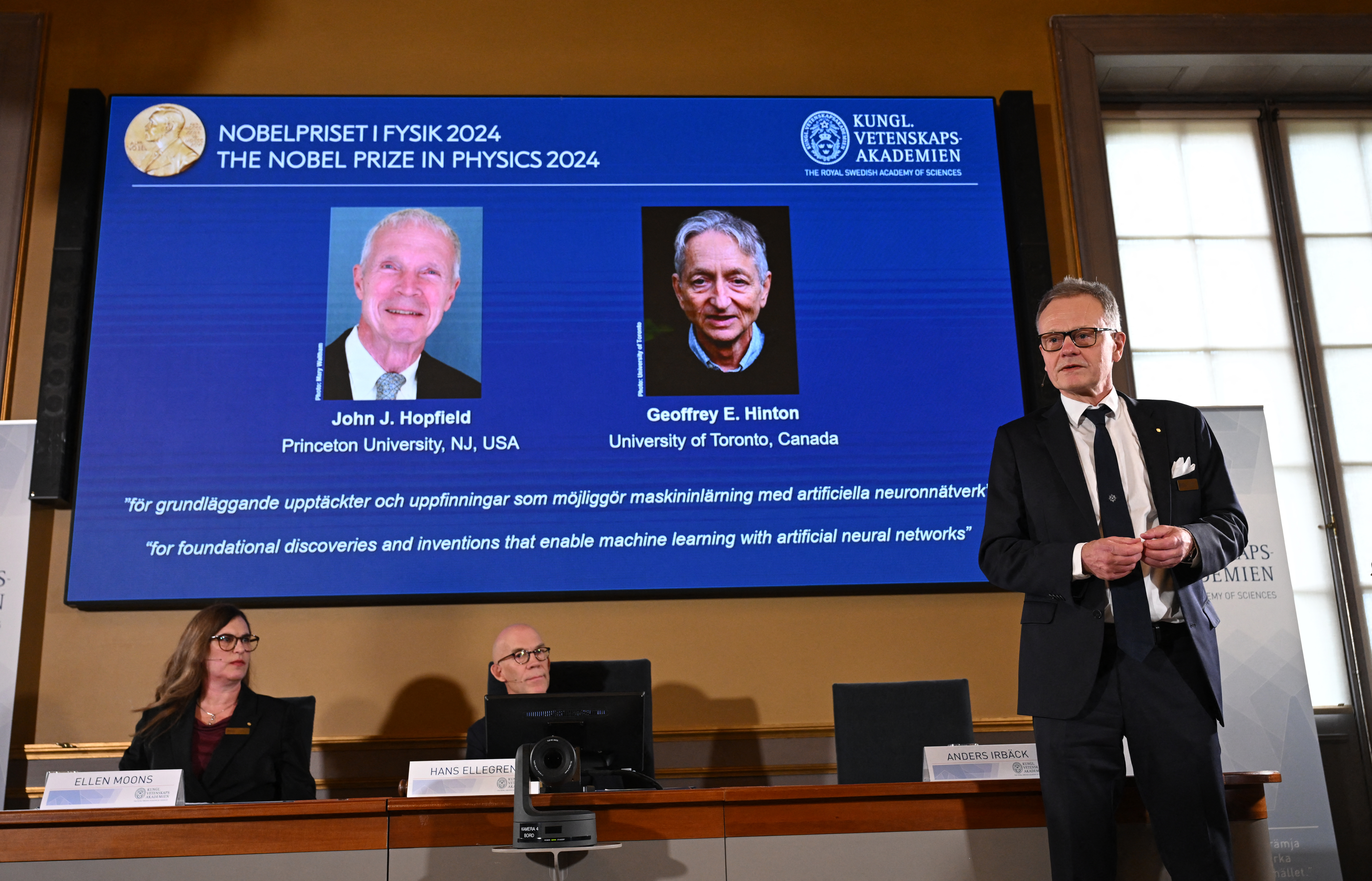 Ganadores del premio Nobil de Física. (AFP)