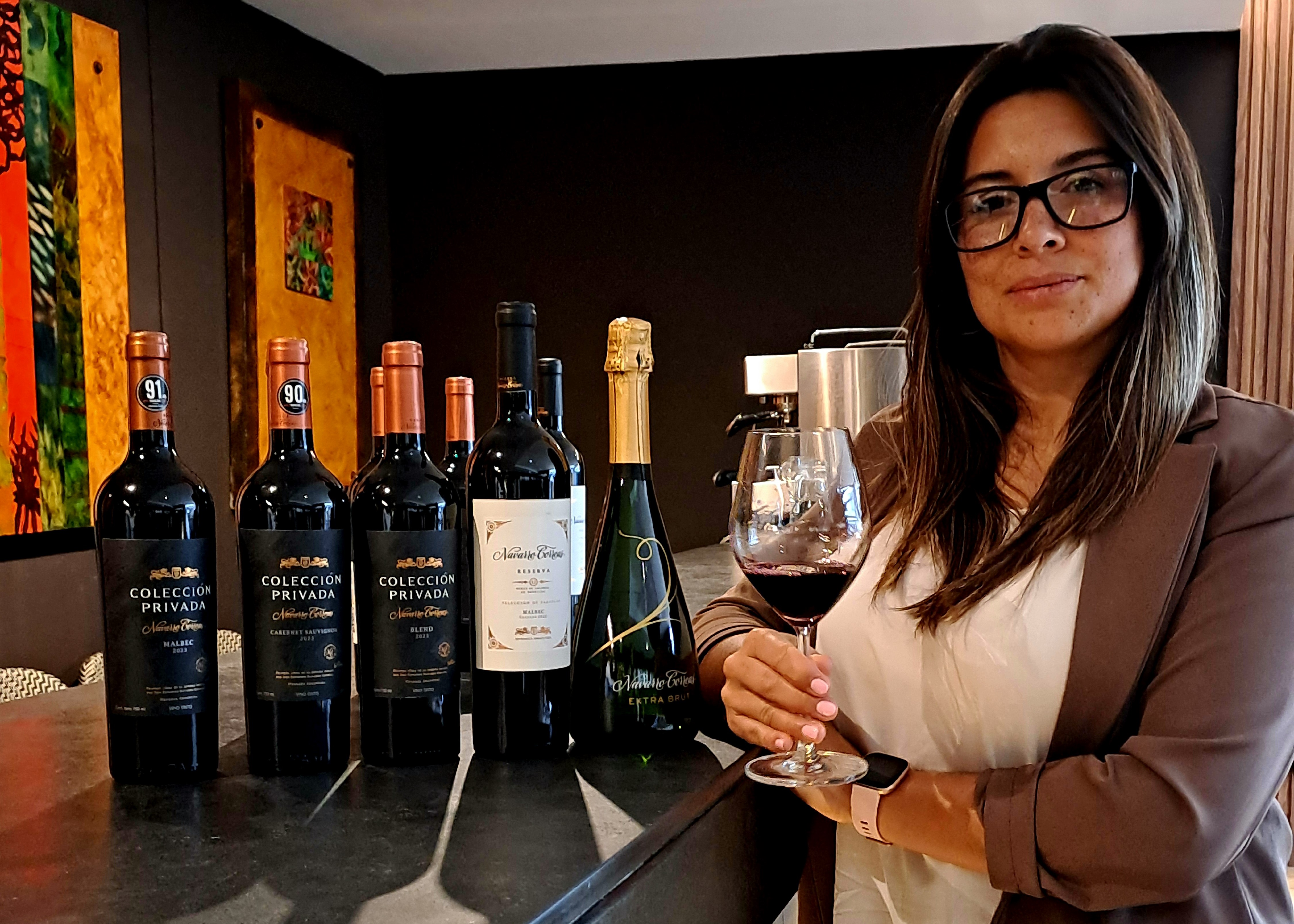 Alejandra Riofrio vinos Navarro Correas