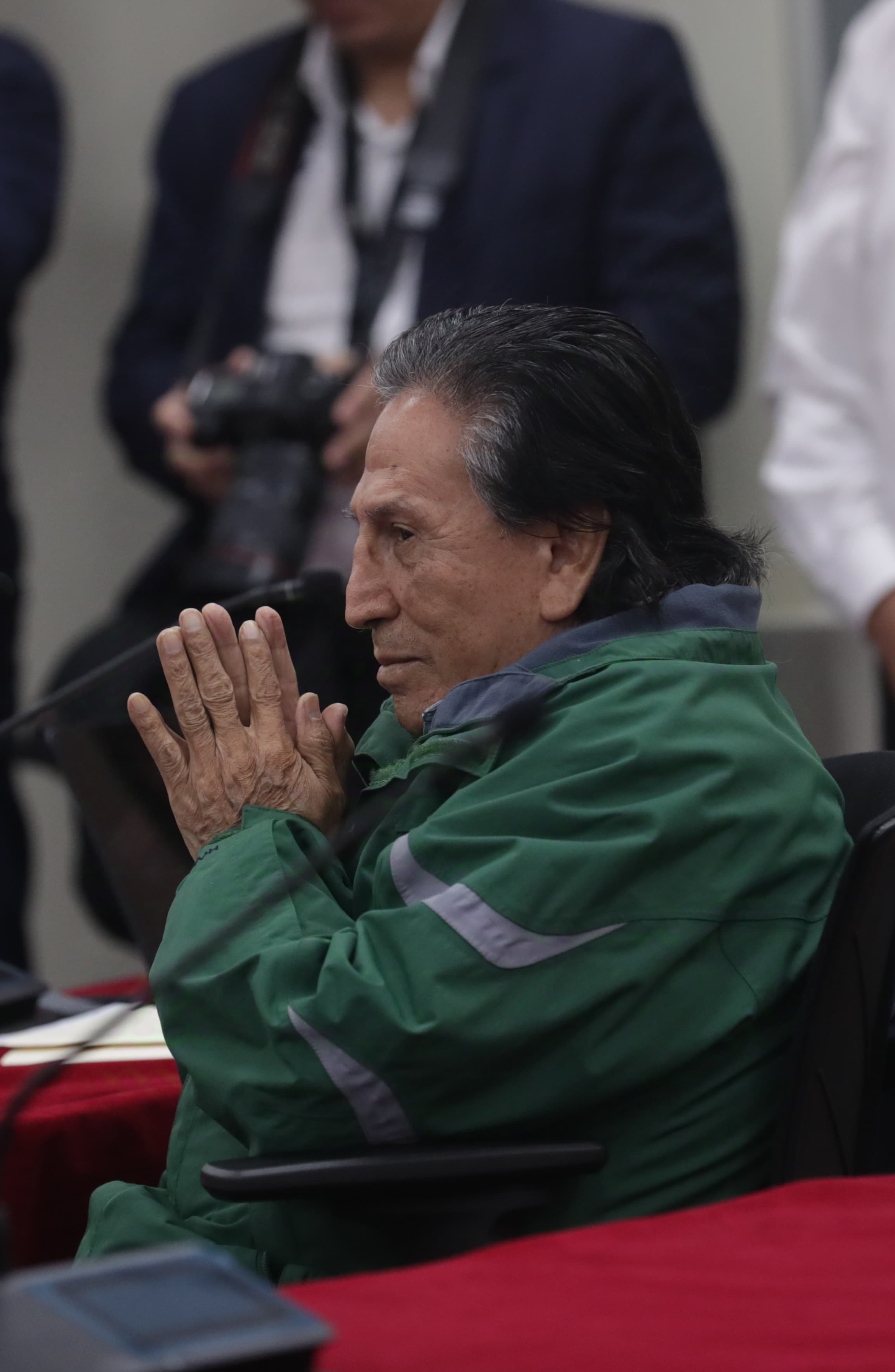 Alejandro Toledo en audiencia. 