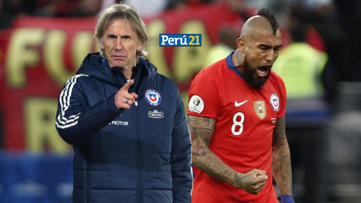 Arturo Vidal y Ricardo Gareca en la Selección de Chile