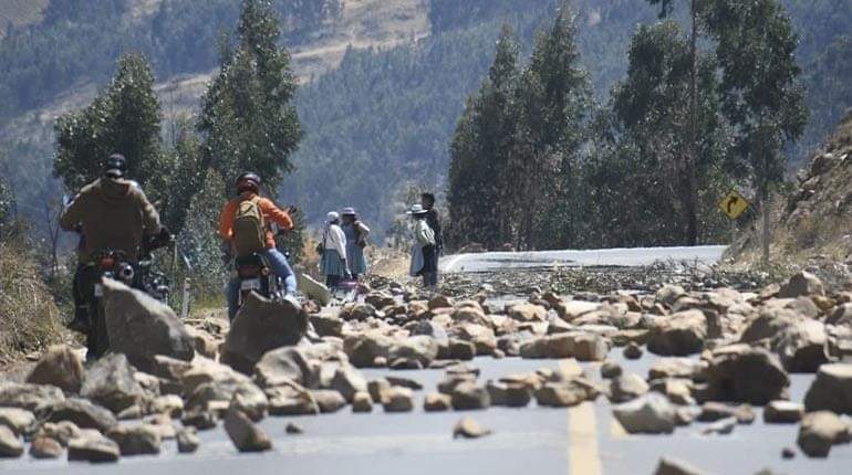 Bloqueos en Bolivia. Foto: Difusión