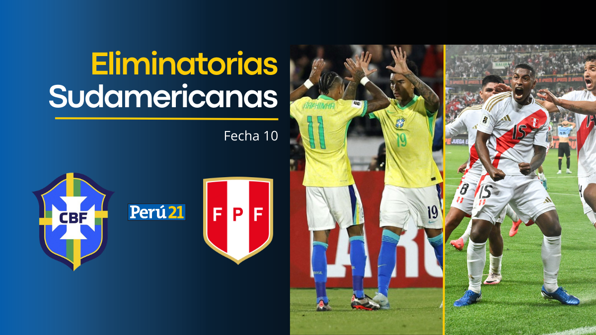 Brasil y Perú se enfrentarán por la fecha 10 de las Eliminatorias.