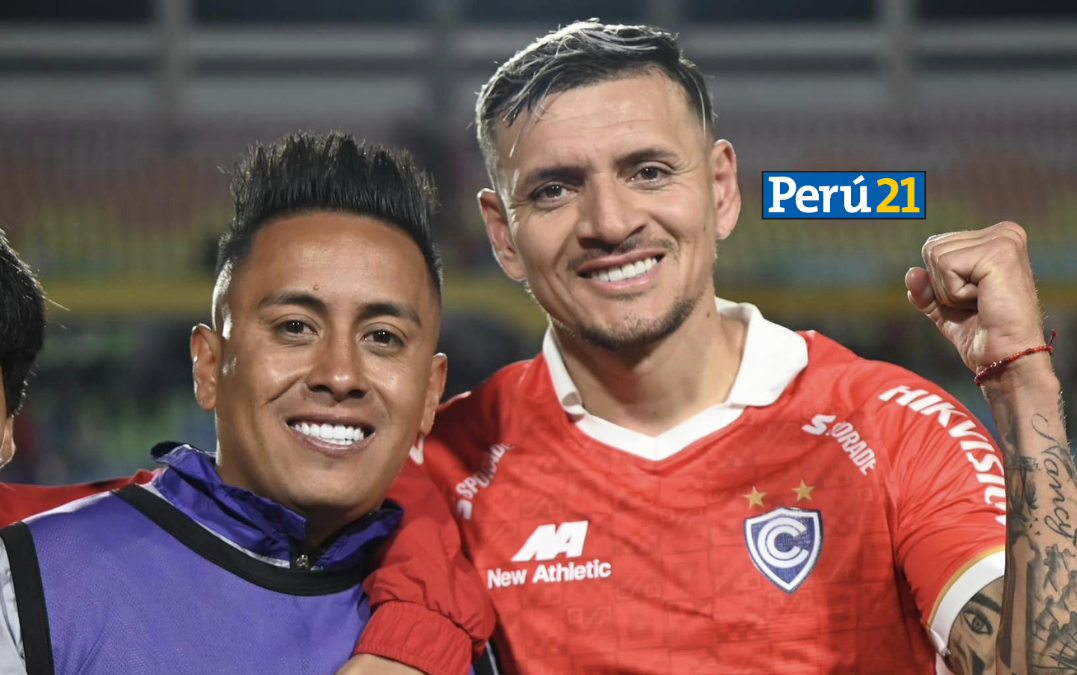 Christian Cueva y Carlos Garcés, jugadores de Cienciano