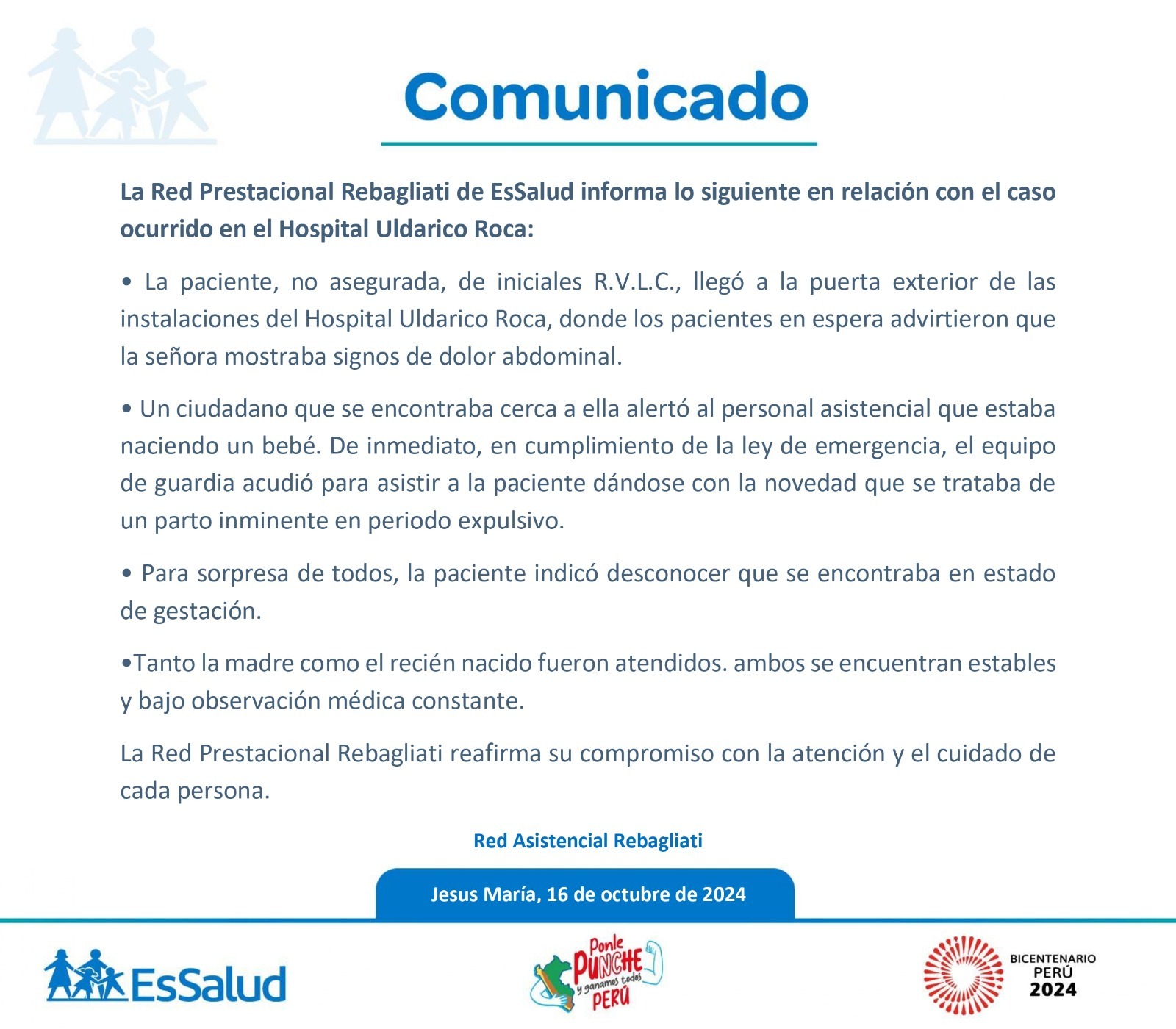 Comunicado. 