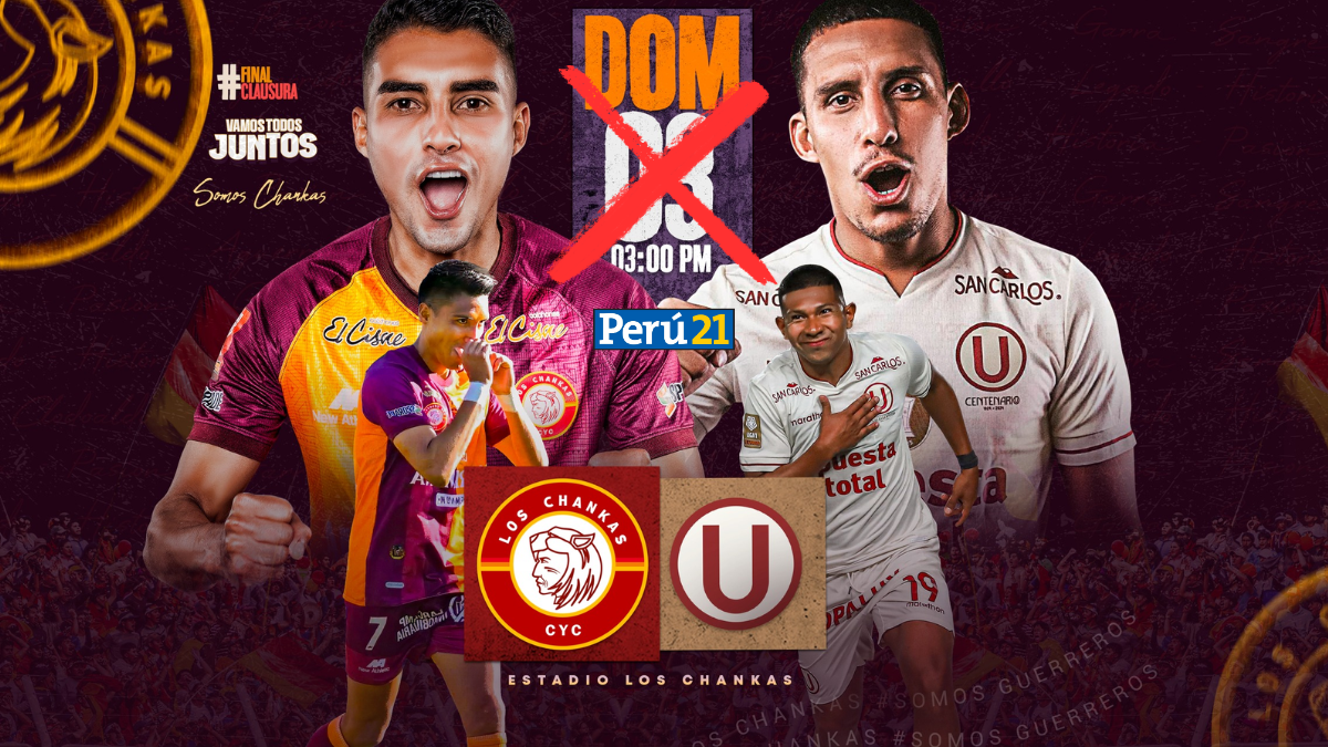 Los Chankas vs Universitario está programado para el domingo a las 3pm