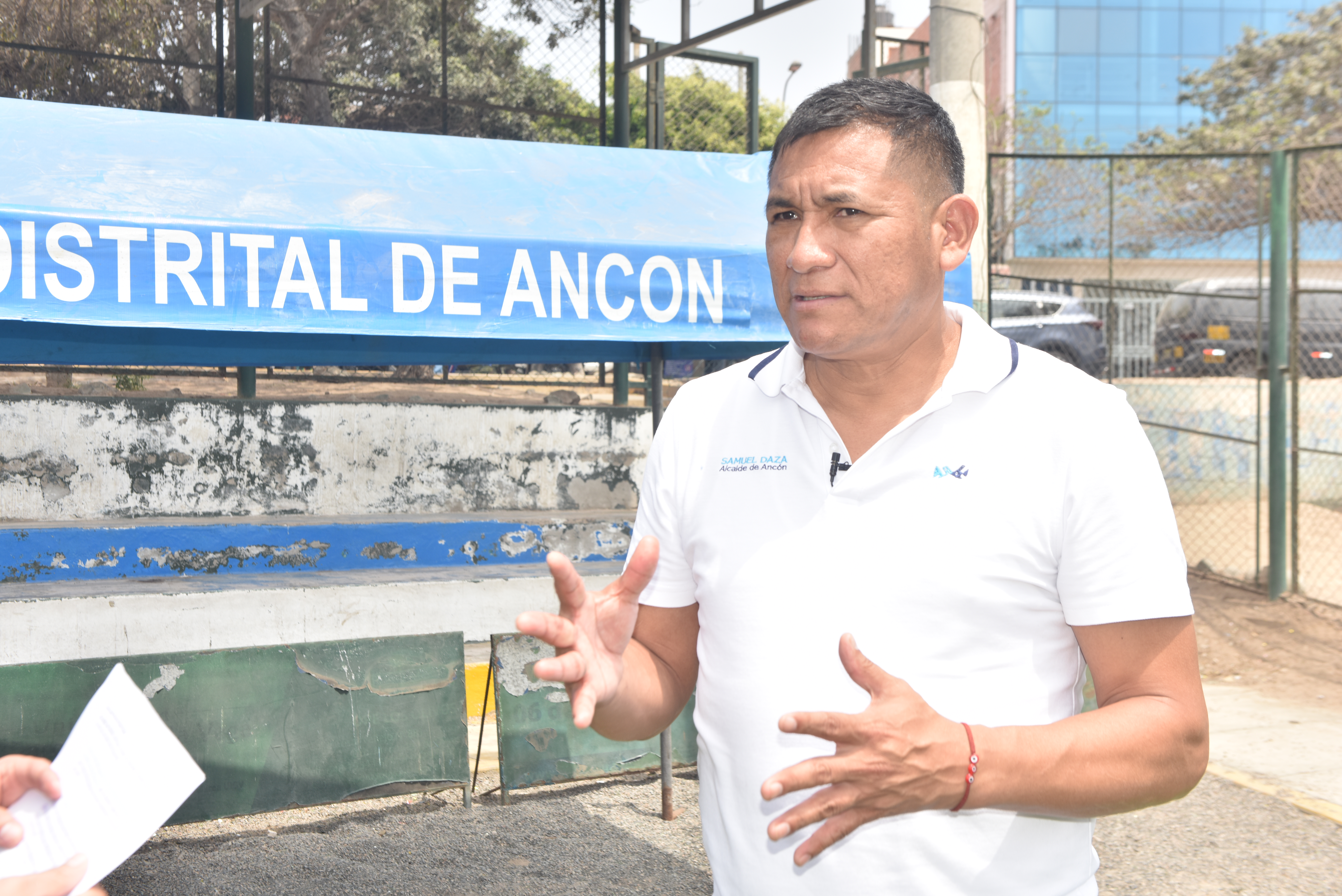  Samuel Daza Taype. Alcalde de la Municipalidad Distrital de Ancón