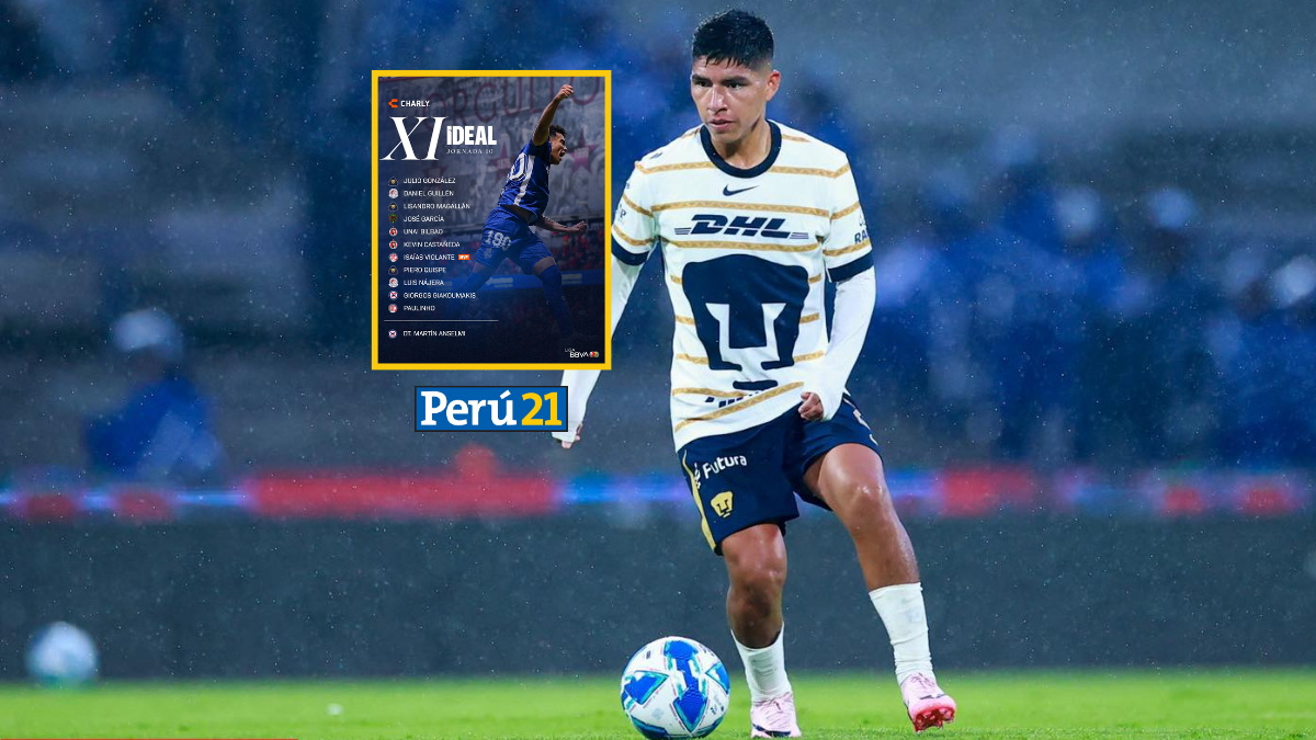 Piero Quispe en el once ideal de la fecha 10 del Apertura de la Liga MX