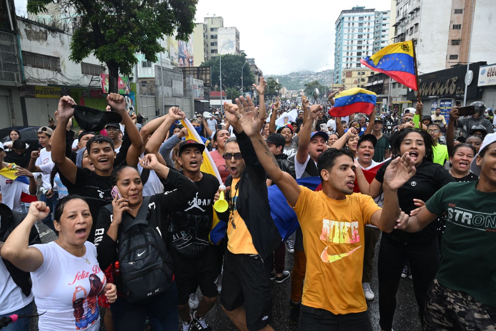 Protestas en Venezuela.