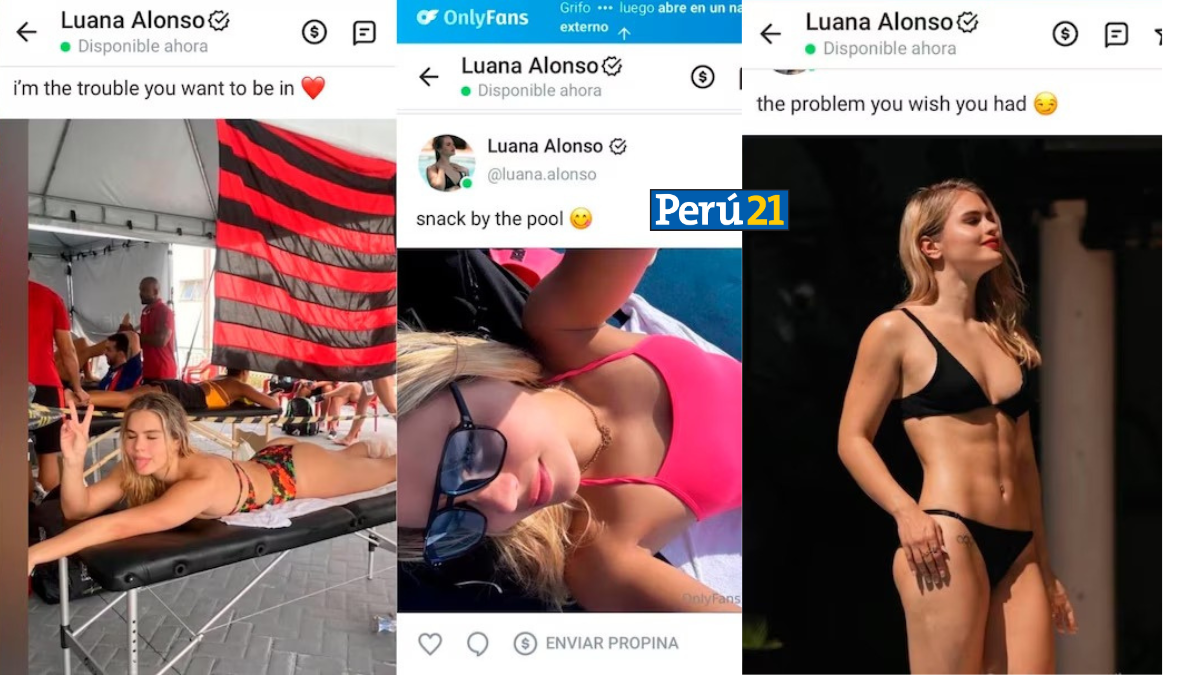 Publicaciones hechas por Luana Alonso en su Onlyfans