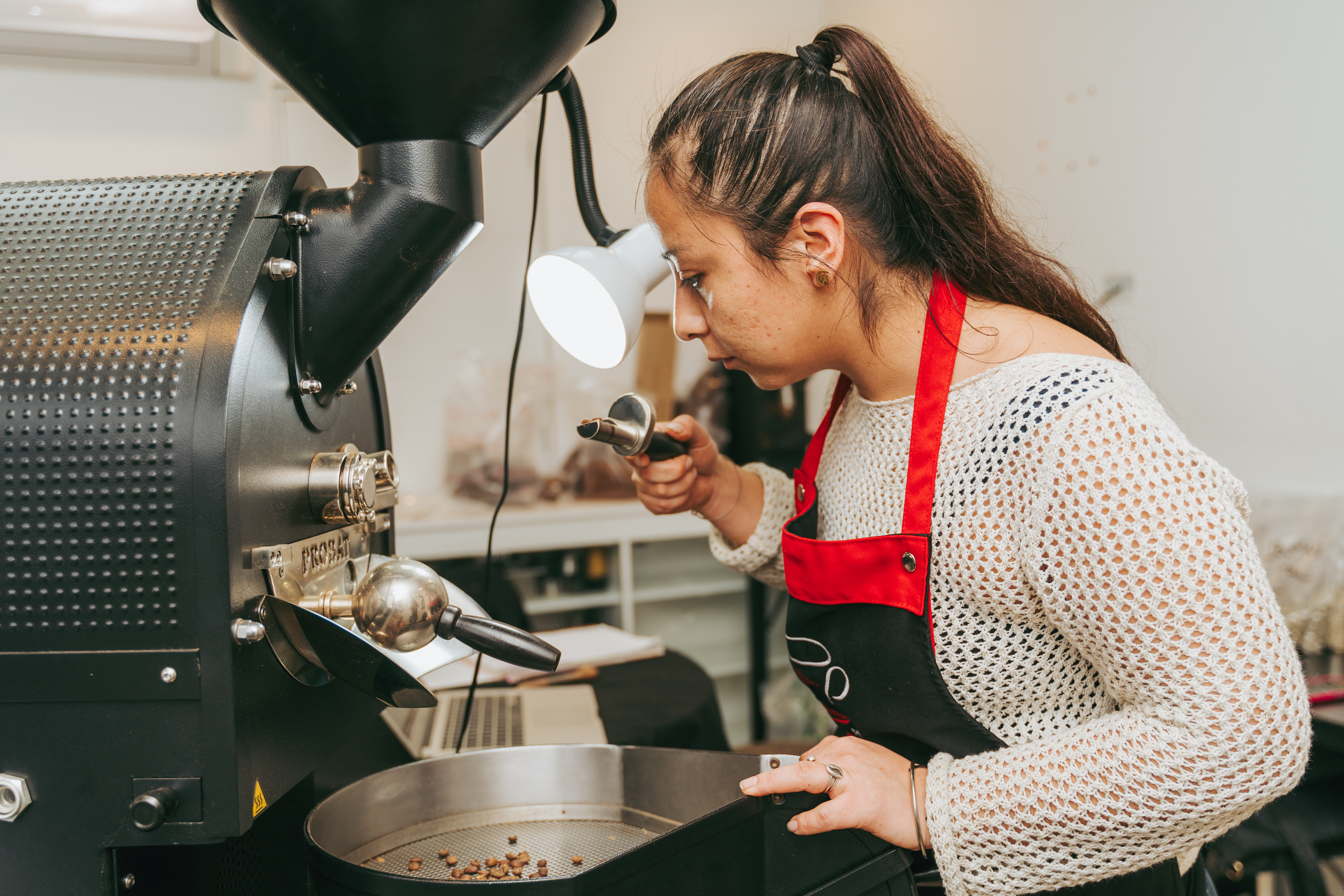 Gracia Briceño, una de las catadoras en Taza de Excelencia.