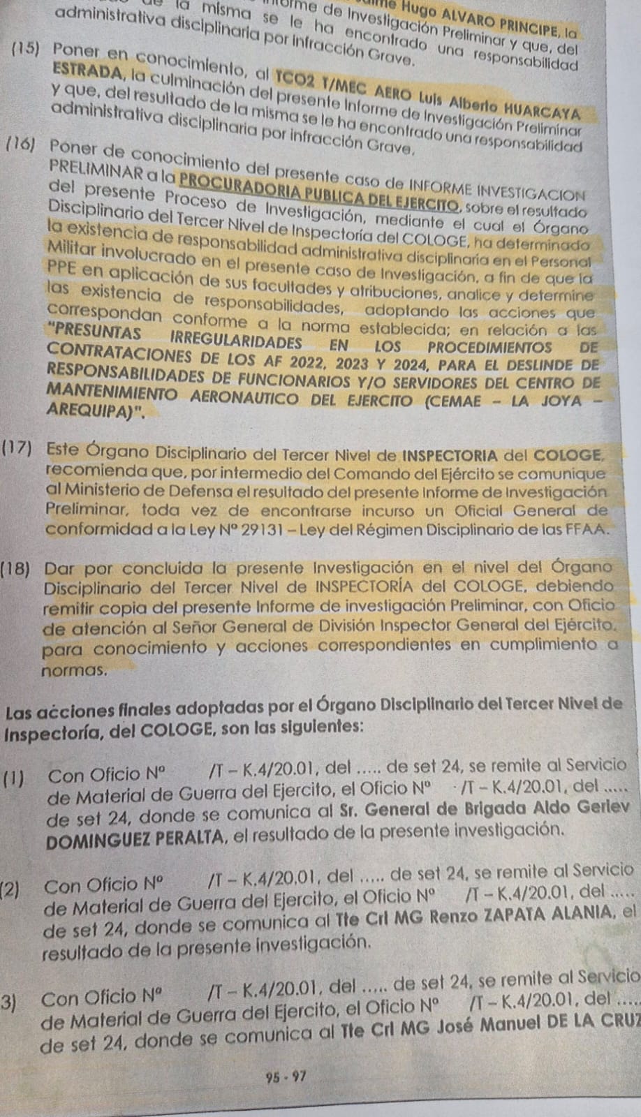 Documento de Inspectoría