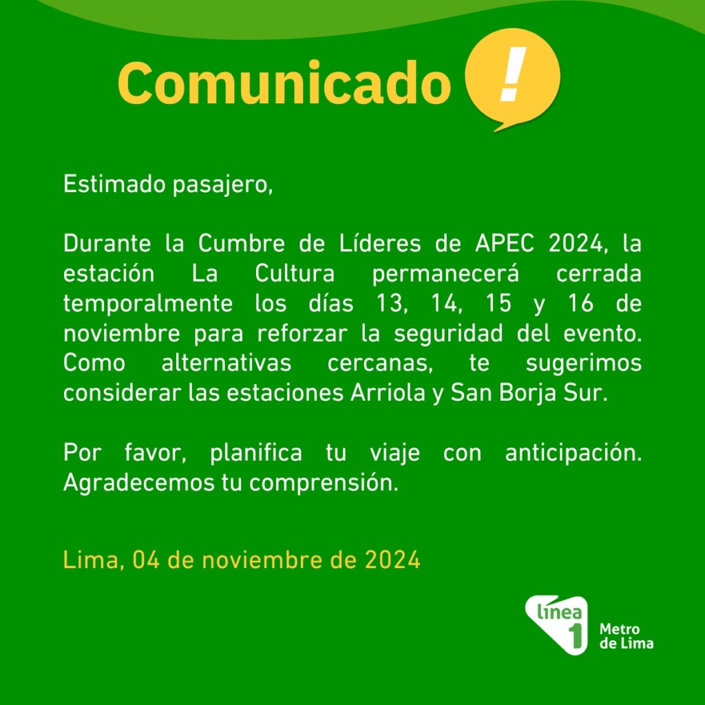 Comunicado 