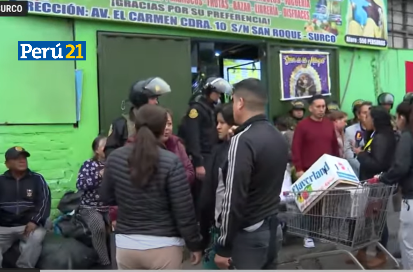 Desalojo de comerciantes en Surco por Vía Expresa Su